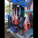 Eine typische Fleischerei